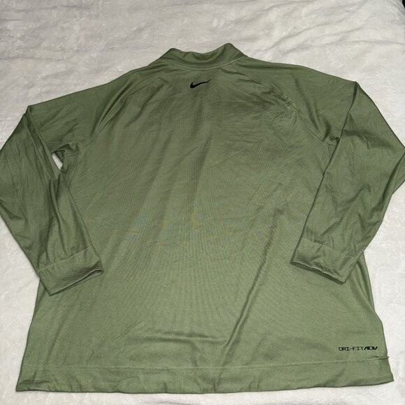 Men's Nike Dri-FIT ADV Tour Green 1/2 Zip Golf Top FD5833-386 Size XLarge - Picture 7 of 7